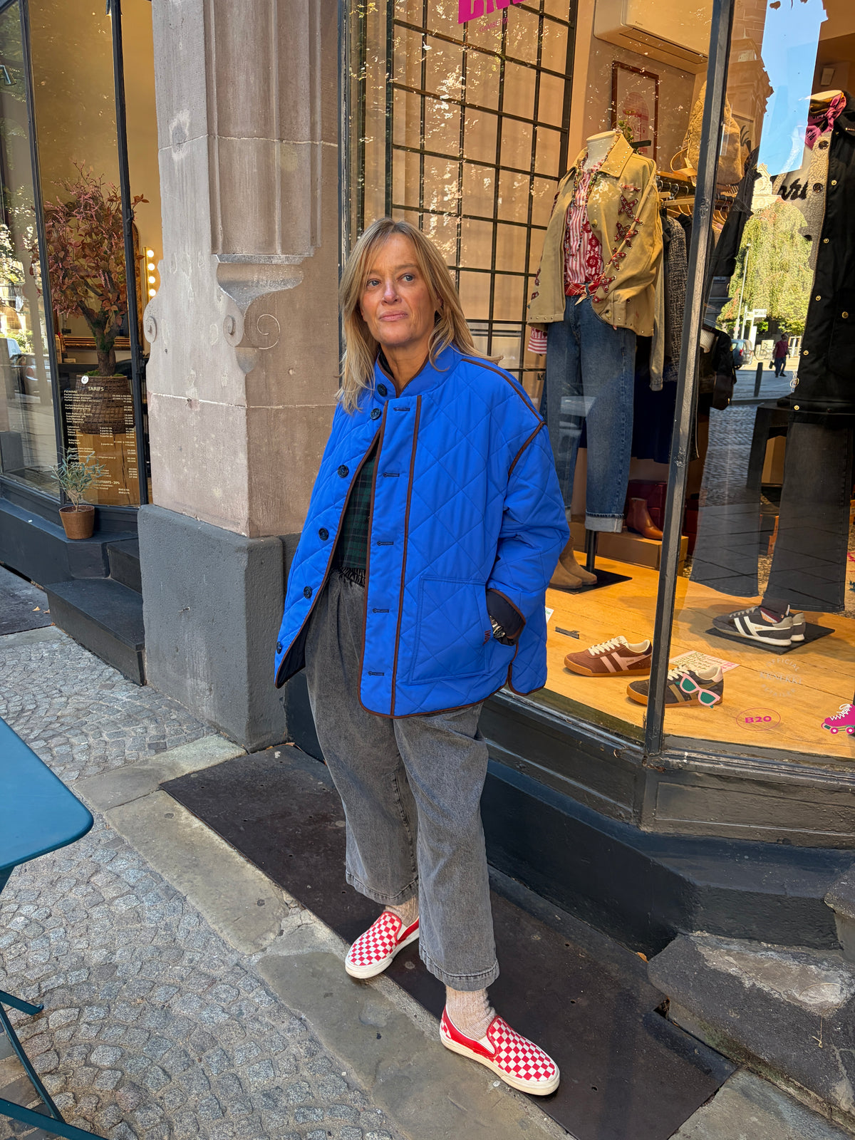 Blouson Warm up navy reversible Indee