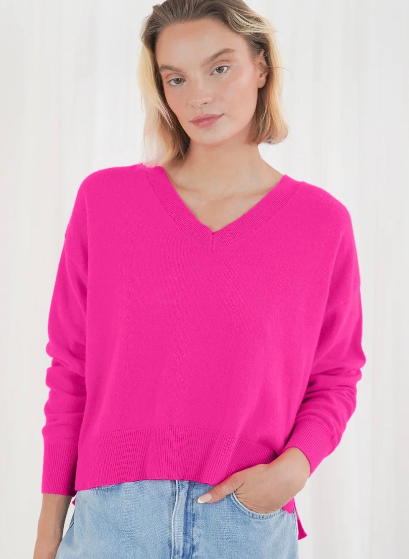 Pullover neon pink Boulder Twins the label