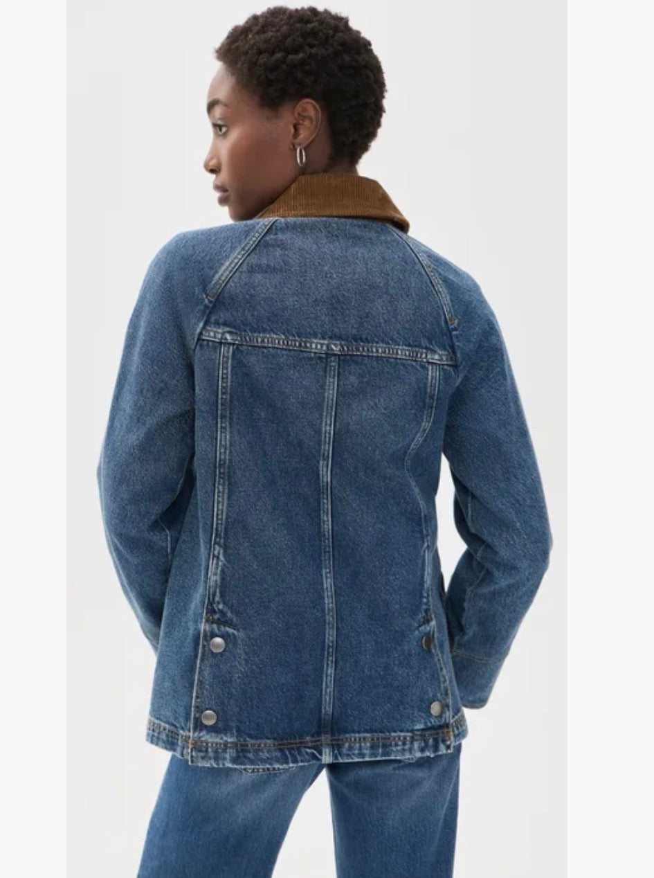 Barbour denim Beadnell mid blue Barbour