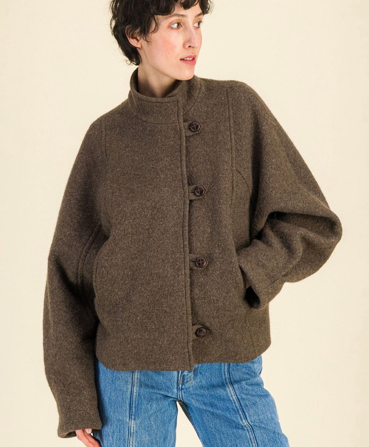 Blouson Éden kaki Six sœurs