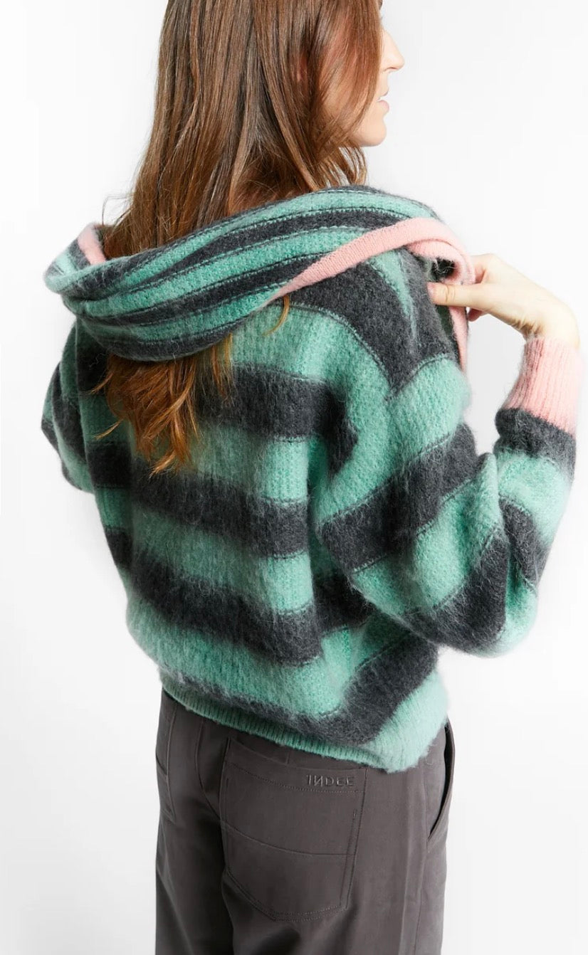 Pull en maille Willow vert jade Taille Indee