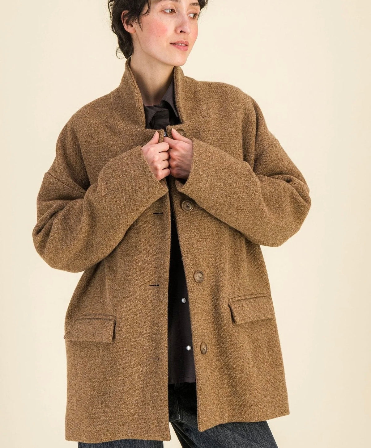 Veste Jean praline Six sœurs