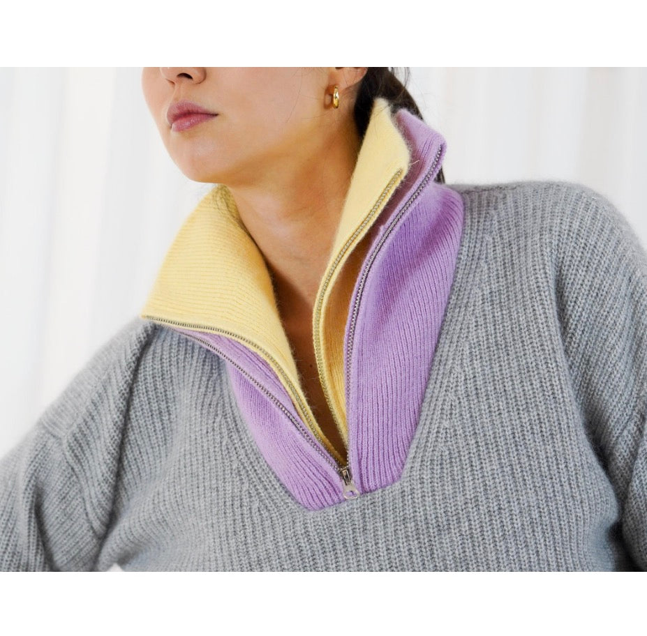 Pullover Breckenridge II grey/lilas Twns the label