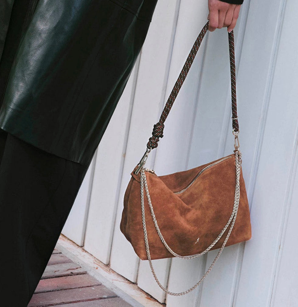 Mallow suede cognac