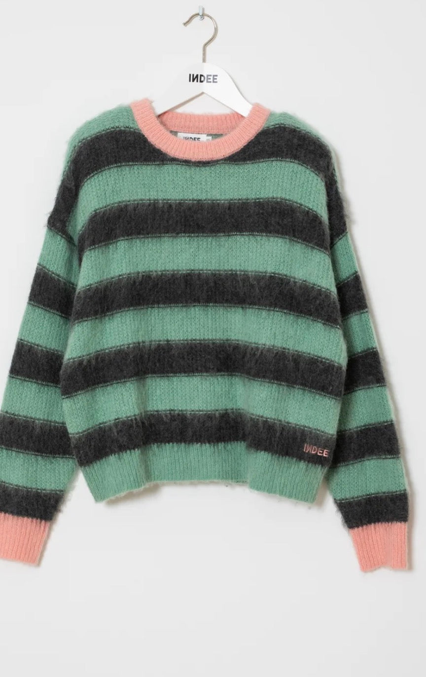 Pull en maille Willow vert jade