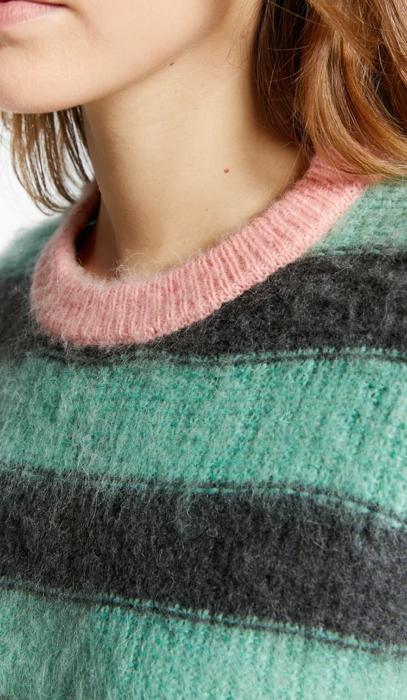 Pull en maille Willow vert jade