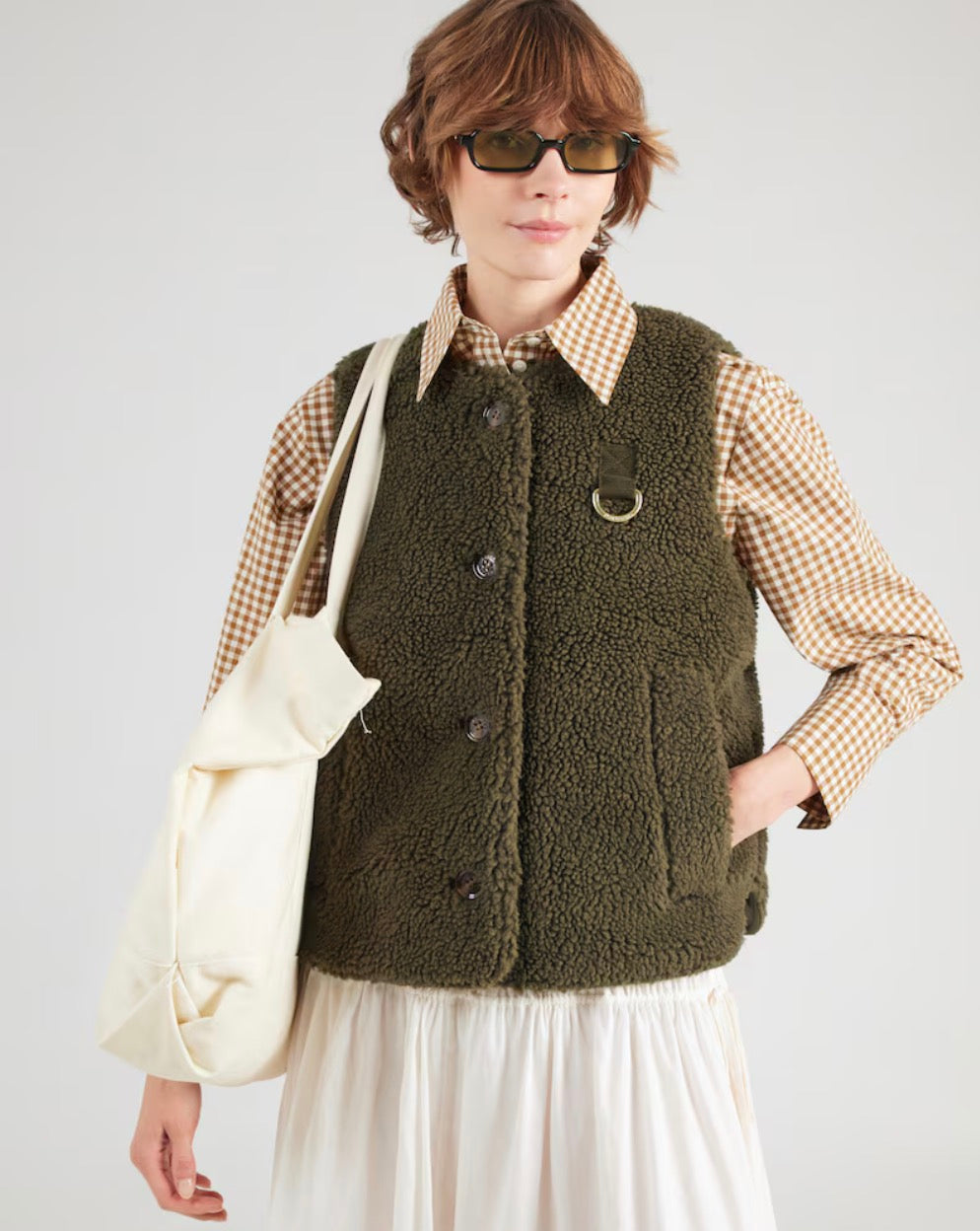 Gilet Bowes kaki Barbour