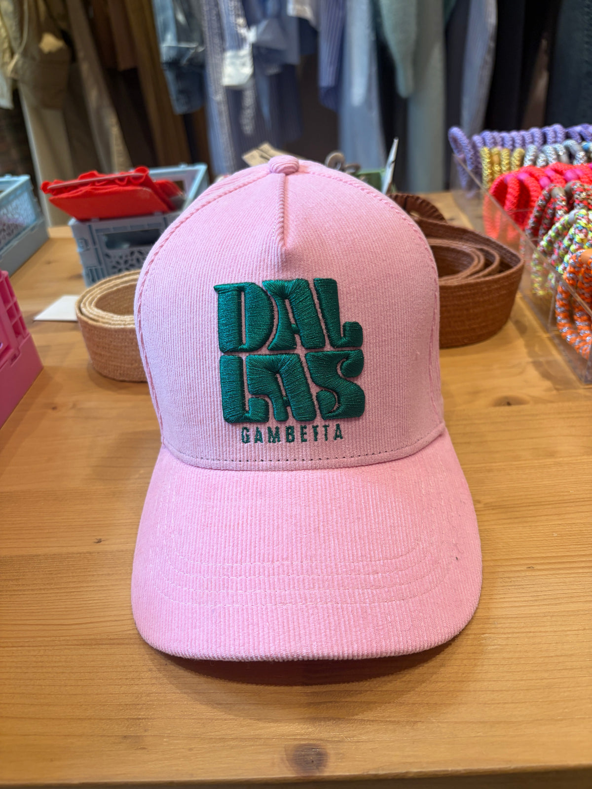 Casquette en velours Dallas 🩷