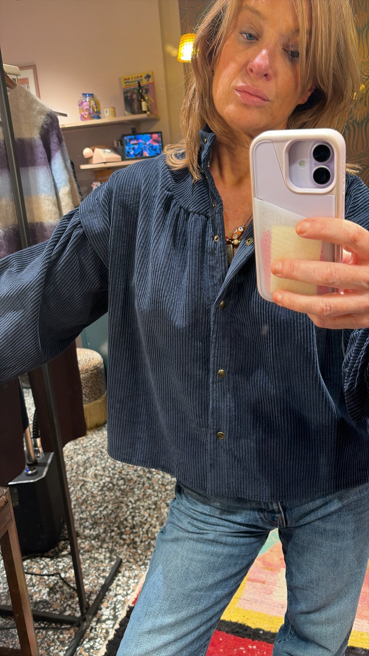Chemise Juliette velours Six sœurs
