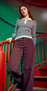 PULL EN MAILLE POLO WALLABY NAVY INDEE