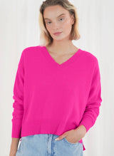 Pullover neon pink Boulder Twins the label