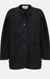 Veste Hannah noire en laine Âme Antwerp