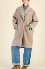 Manteau Yvonne beige Six Sœurs