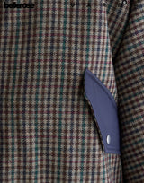 Manteau à carreaux Juny