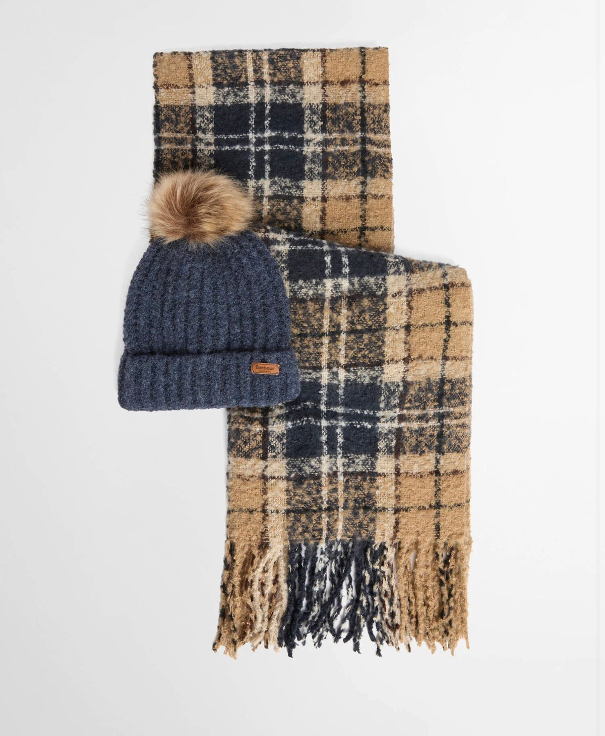 Coffret bonnet et écharpe tartan Saltburn Barbour