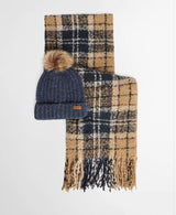 Coffret bonnet et écharpe tartan Saltburn Barbour