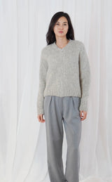 Cardigan Maevane mottled light grey Twns the label