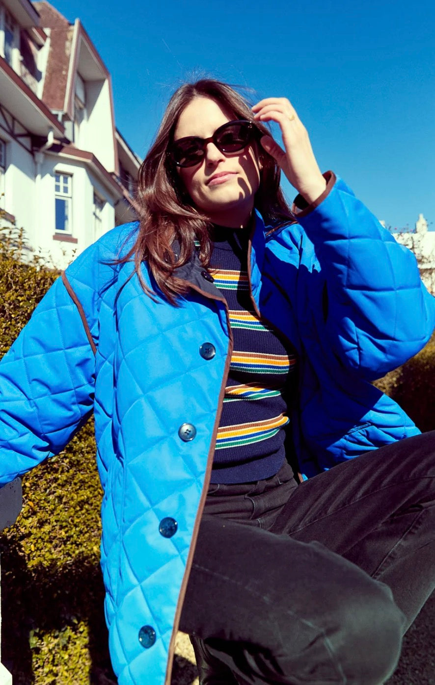 Blouson Warm up navy reversible Indee