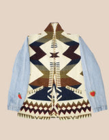 Veste ojos denim Perlas Maison Badigo