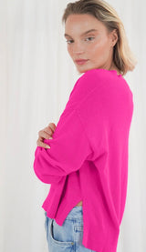 Pullover neon pink Boulder Twins the label