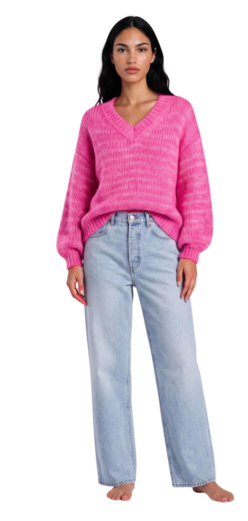 Pull-over néon pink snow Tamara twns the label