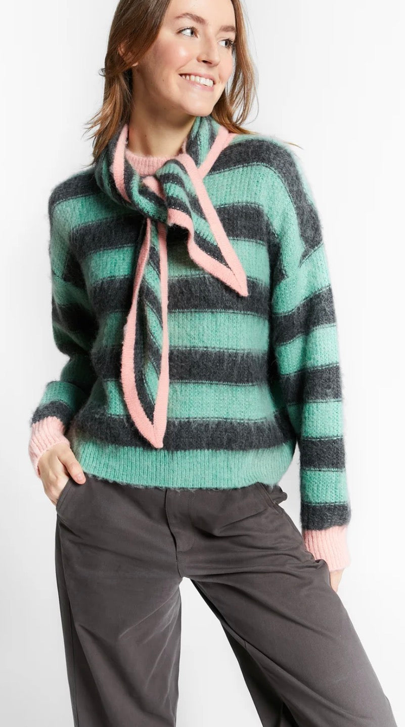 Pull en maille Willow vert jade