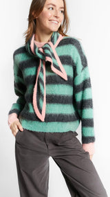 Pull en maille Willow vert jade