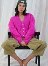 Cardigan Malia neon pink Twns the label