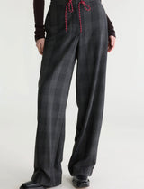 Pantalon droit à carreaux Solene Bellerose