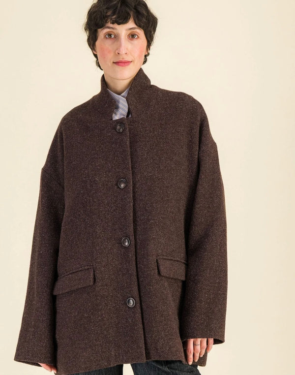 Veste Jean brun Six Sœurs