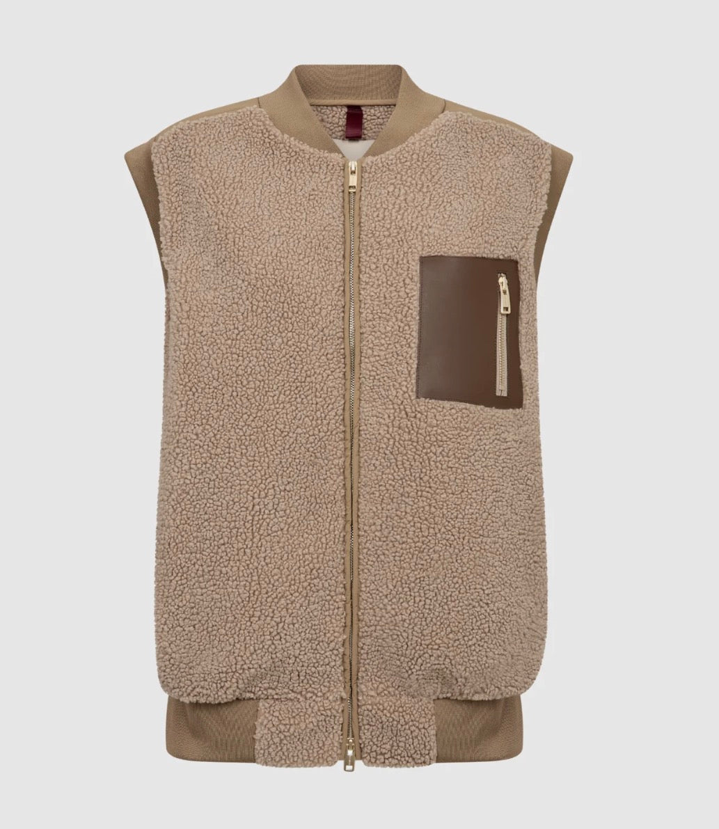 MMJovo Teddy vest Mos Mosh