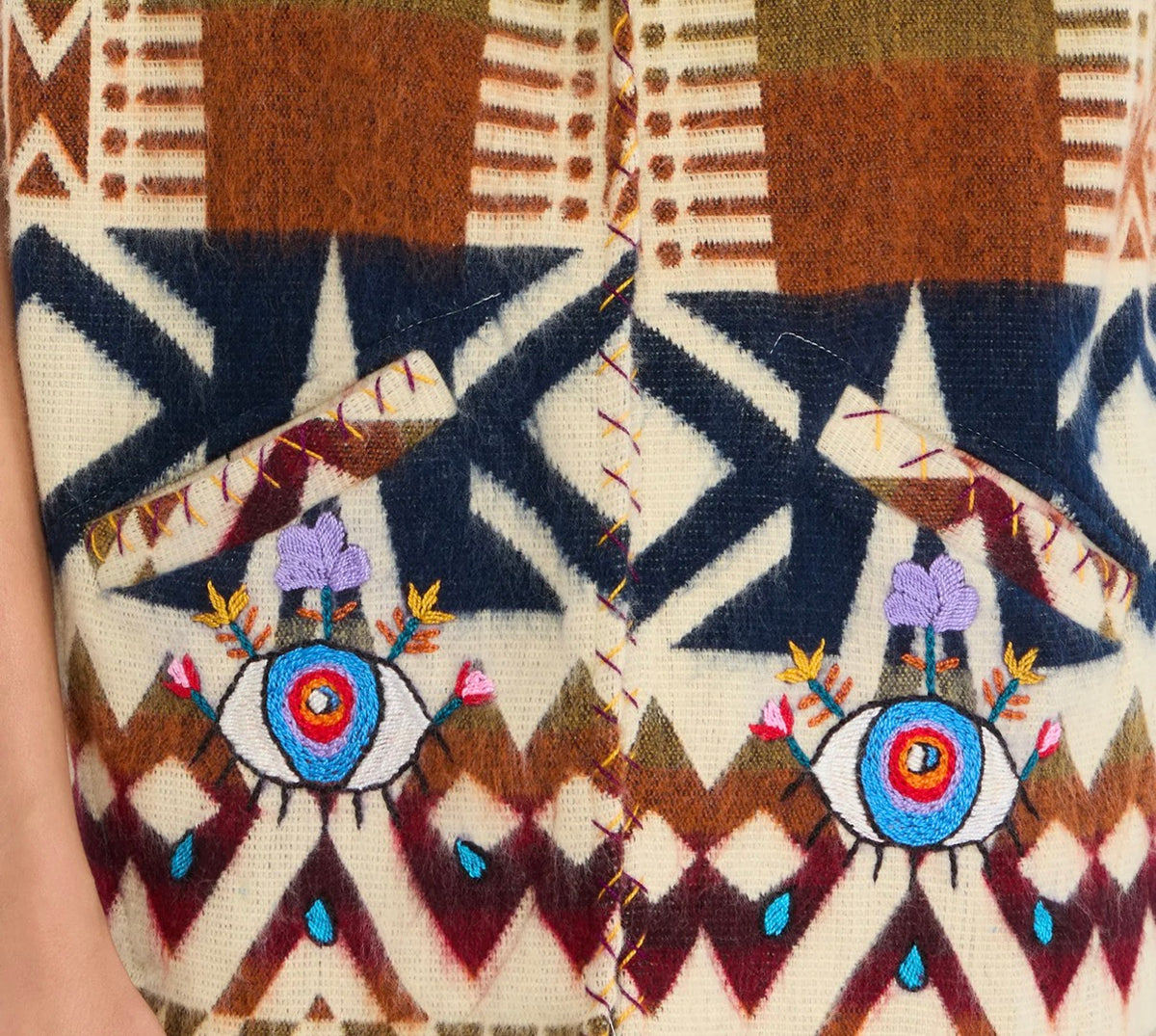 Veste dos ojos multicolore Maison Badigo