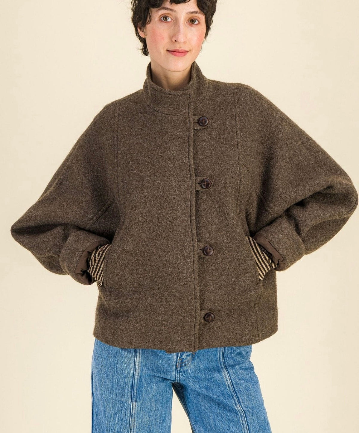 Blouson Éden kaki Six sœurs