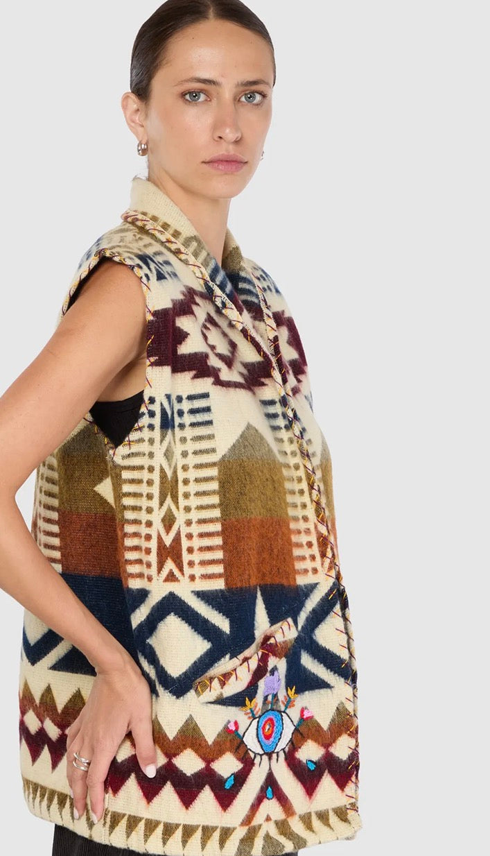 Veste dos ojos multicolore Maison Badigo