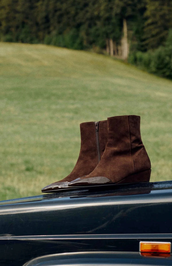 Bottines Joan moka Socque