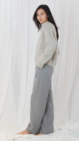 Cardigan Maevane mottled light grey Twns the label