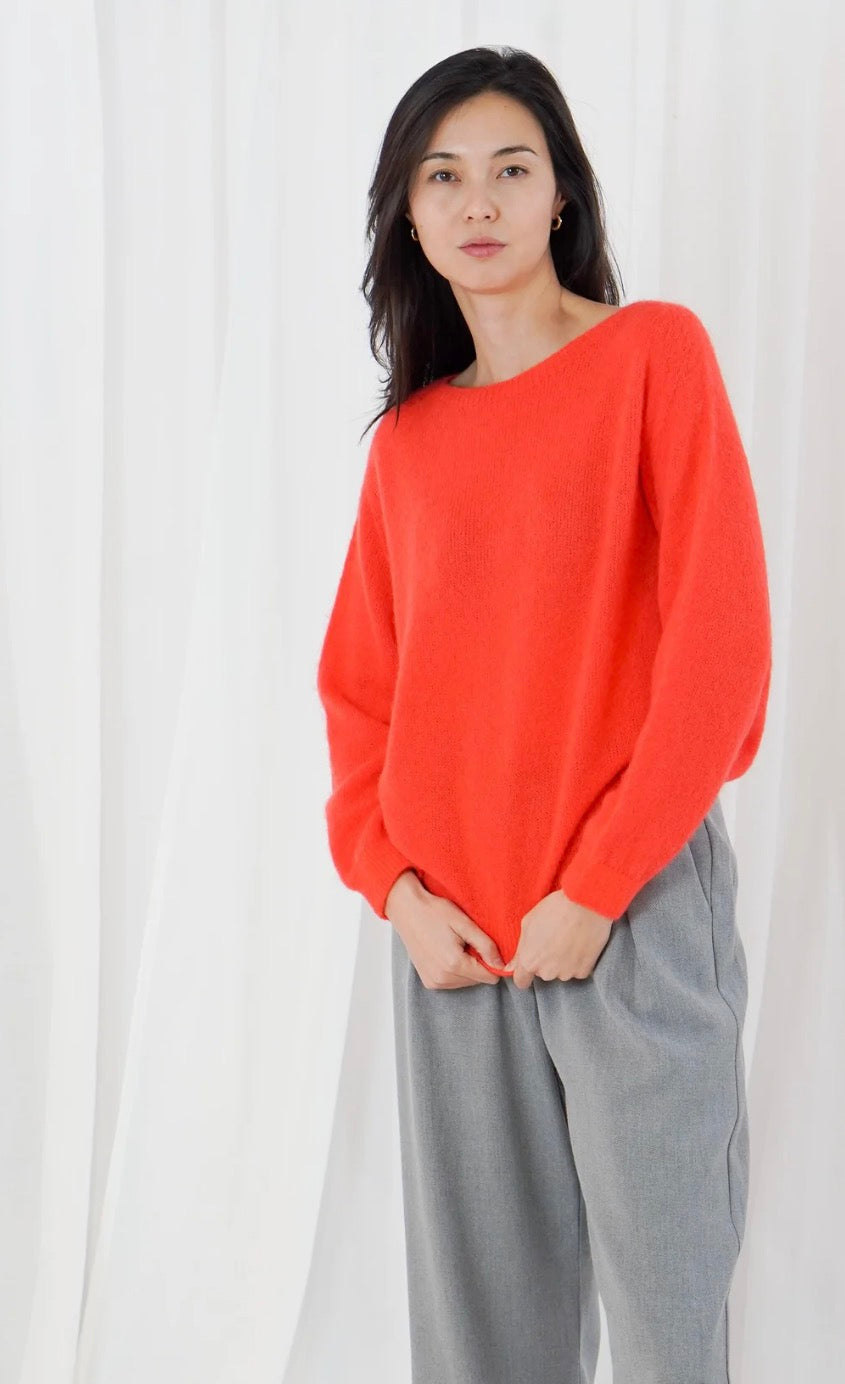 Pullover Sanibel orange fluo Twns the label