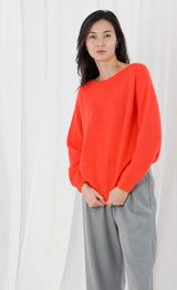 Pullover Sanibel orange fluo Twns the label