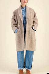 Manteau Yvonne beige Six Sœurs