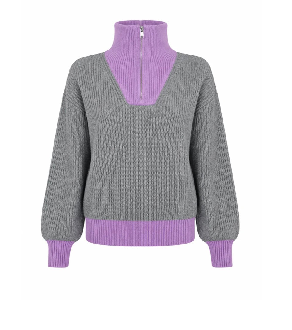 Pullover Breckenridge II grey/lilas  Twns the label
