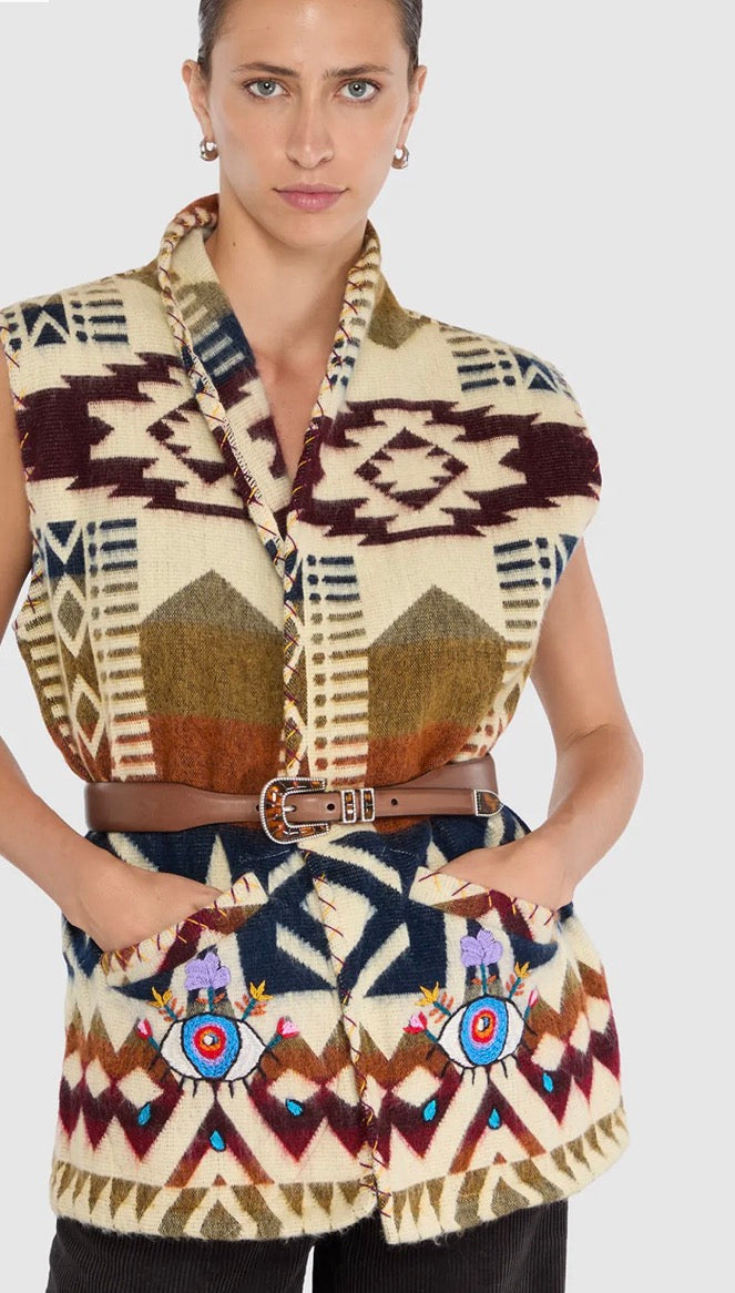 Veste dos ojos multicolore Maison Badigo