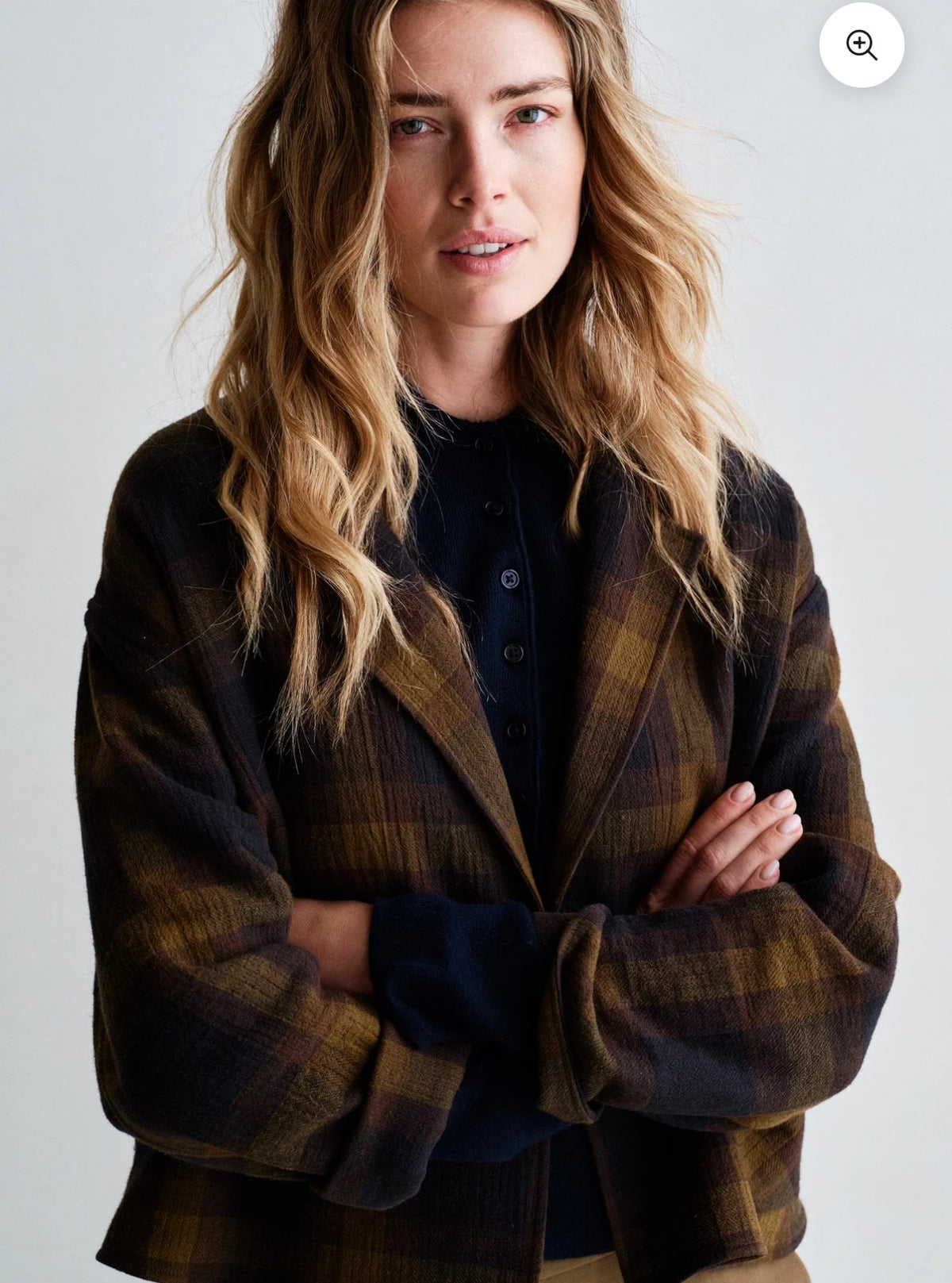 BLAZER (W26N1759) cheque Penn & Ink
