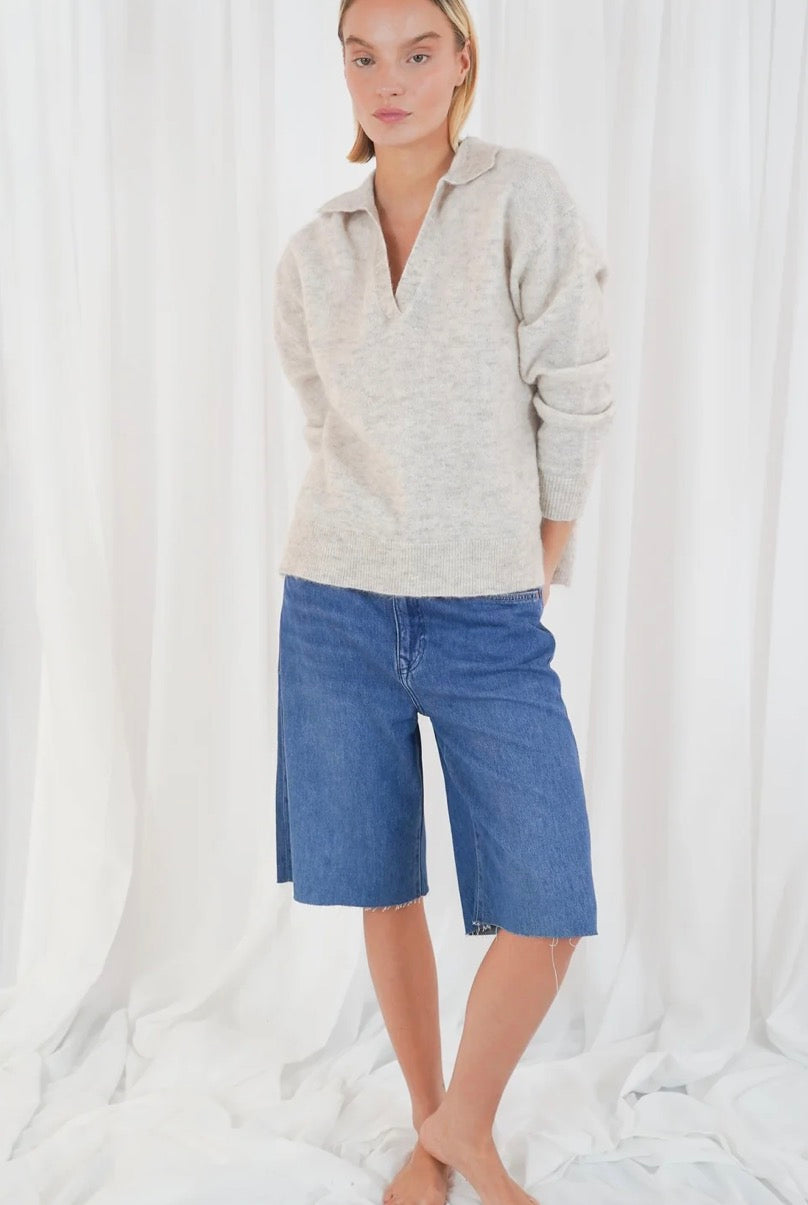 Pullover mottled beige Sparks Twns the label