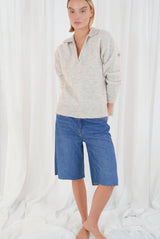 Pullover mottled beige Sparks Twns the label