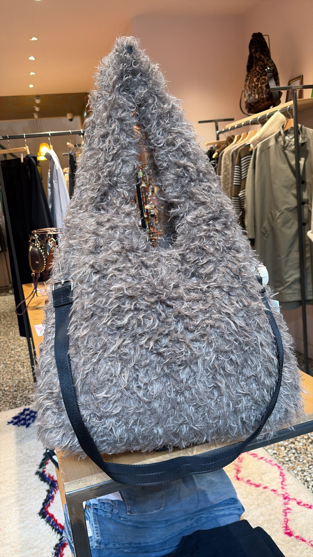 Sac fausse fourrure Helbi Bellerose