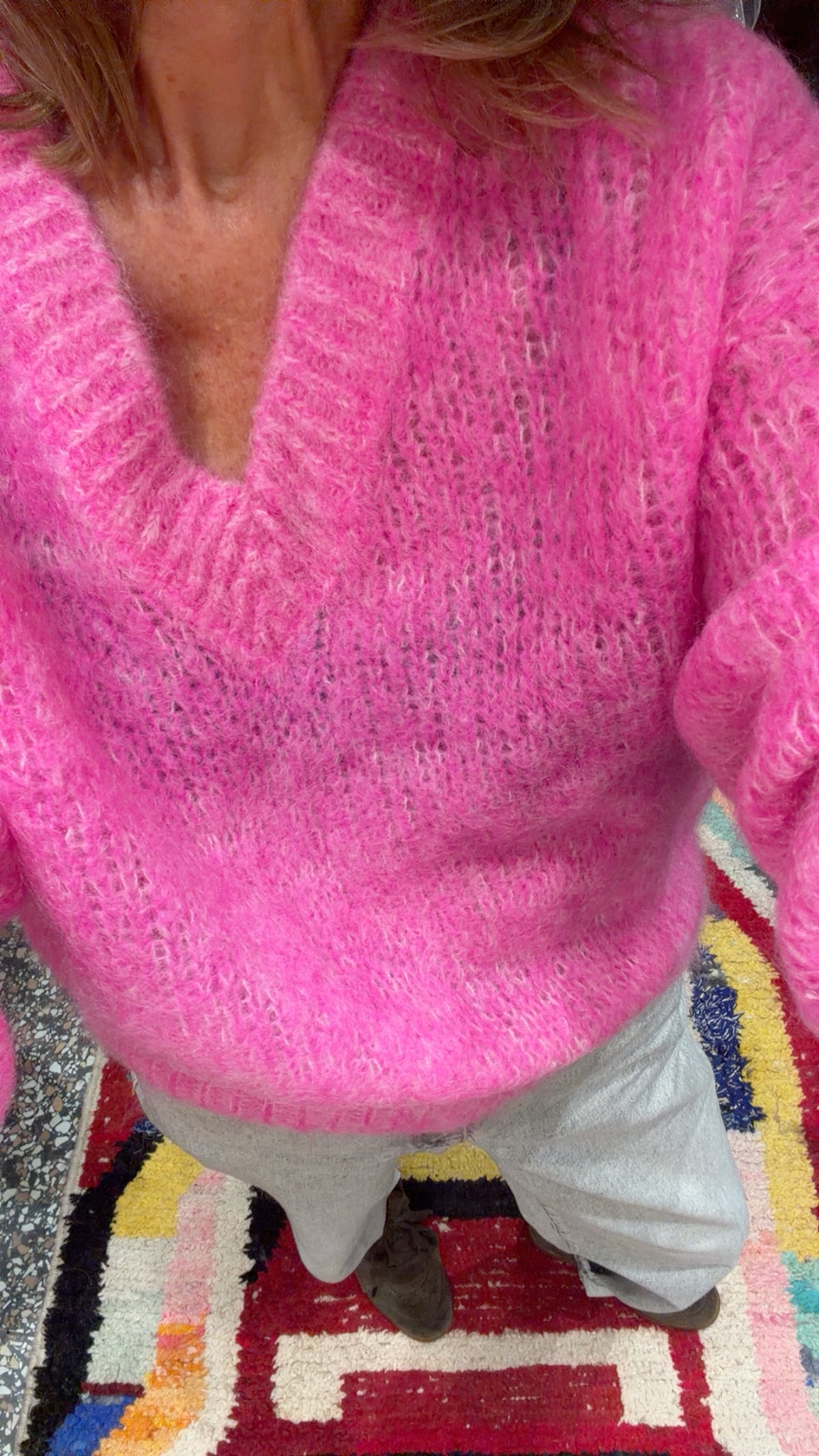 Pull-over néon pink snow Tamara twns the label