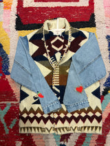 Veste ojos denim Perlas Maison Badigo