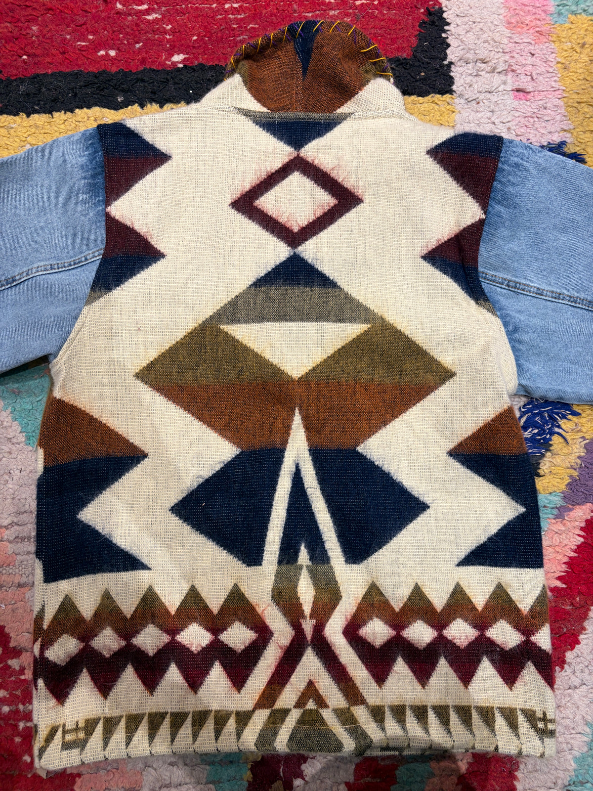 Veste ojos denim Perlas Maison Badigo