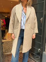 Manteau Yvonne beige Six Sœurs