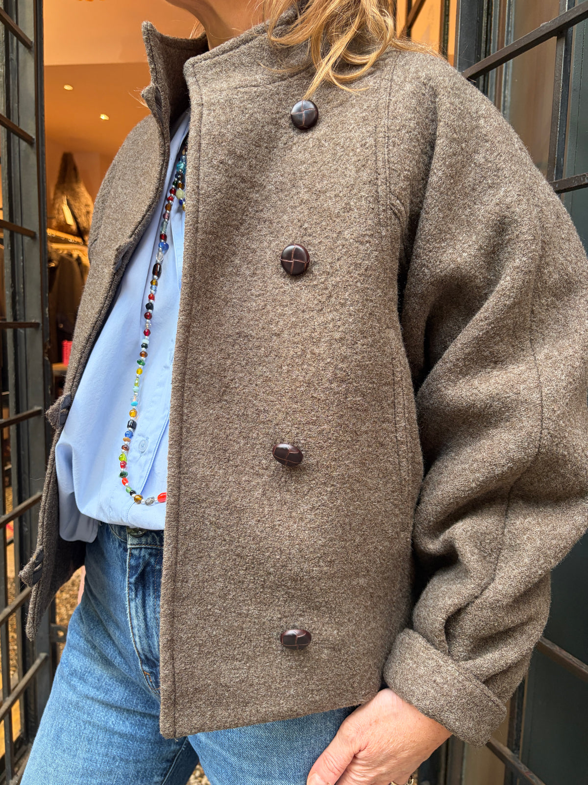 Blouson Éden kaki Six sœurs